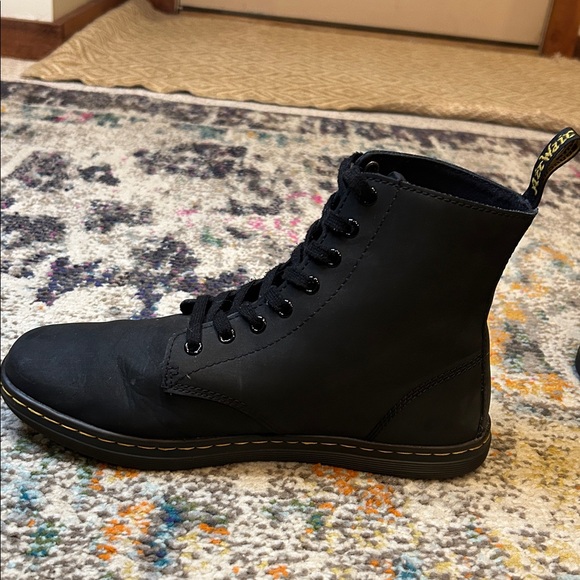 Dr. Martens Tobias Greasy Lamper Black Leather Boots Mens Size 10 Womens Size 11 - Picture 9 of 16